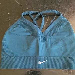 Teal nike sports bra